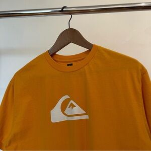 Quiksilver Mustard Tee with White Logo